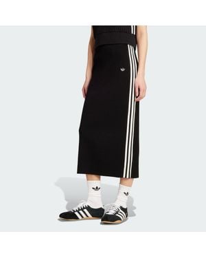 adidas Adicolor Knit 3-Stripes Skirt - Black