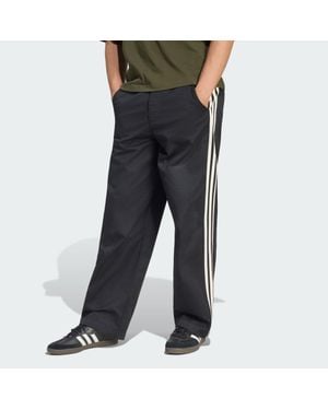 adidas 3-Streifen Hose Mit Faltendetail - Schwarz