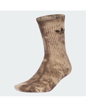 adidas Tie Dye Crew Socks 3 Pairs - Brown