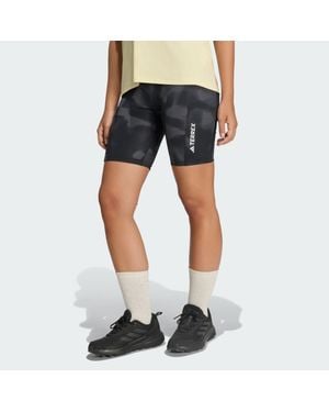 adidas Terrex Multi 8Inch Printed Kurze Leggings - Blau