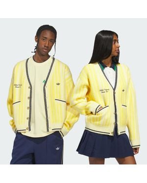adidas Cheviot Knit Cardigan - Gelb