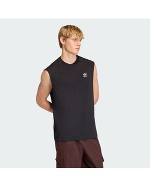 adidas Trefoil Essentials Sleeveless Tank Top - Black