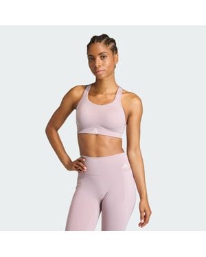 adidas Optime Workout High Support Bra - Pink