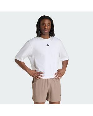adidas D4T Primelift Short T-Shirt - White