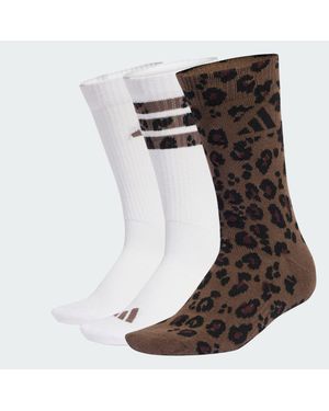 adidas Leo Graphic Socks 3 Pair Pack - Brown