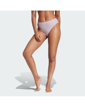 adidas Iconisea High-Waist Bikinihose - Weiß