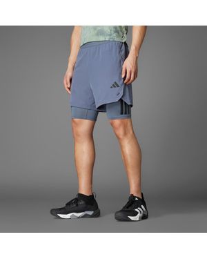 adidas 2-In-1 Power Shorts - Blue