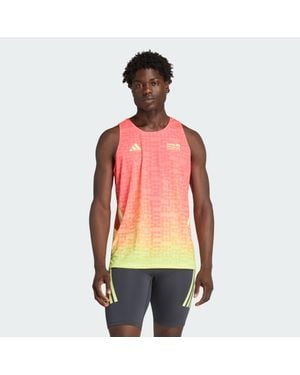 adidas Bmw Berlin-Marathon 2026 All Over Print Tank Top - Red