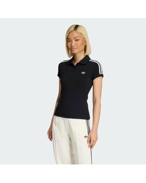 adidas Polo 3 Stripes - Negro