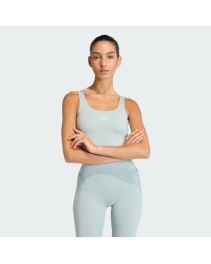 adidas Power Light Support Bra Tank Top - Blue