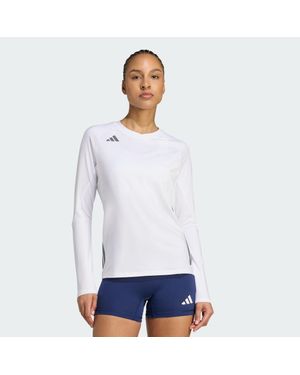 adidas Hilo Long Sleeve Volleyball Jersey - White