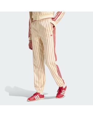 adidas Pinstripe Firebird Track Pant - Orange