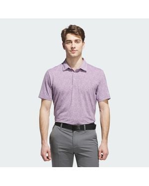 adidas Ultimate365 Mini Bunker Polo Shirt - Purple