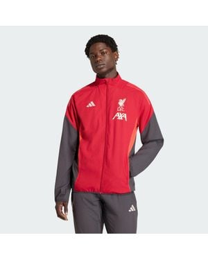 adidas Originals Liverpool Fc Tiro 25 Competition Presentation Jacket - Red