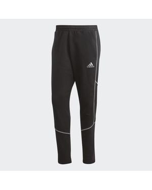 adidas Essentials Reflect-In-The-Dark Fleece Joggers - Black