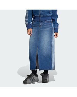 adidas 3-Stripes Pencil Skirt Denim - Blue