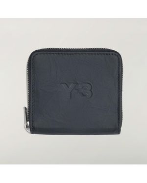 adidas Cartera De Piel Arrugada Y-3 - Negro