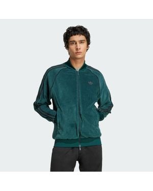 adidas Sst Adicolor Velour Track Top - Green