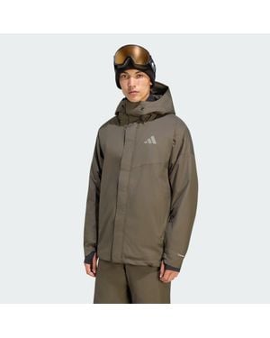 adidas Terrex Multi 2 Layer Climaproof Insulated Jacket - Green