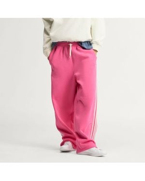 adidas Adisignature 3 Stripes Open Hem Joggers - Pink
