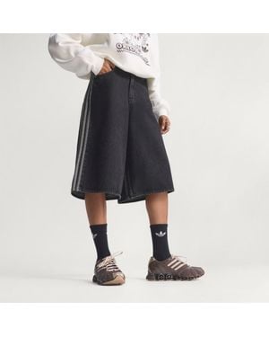 adidas Firebird Jorts Denim - Black