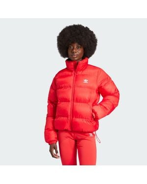 adidas Adicolor Short Puffer Jacket - Red
