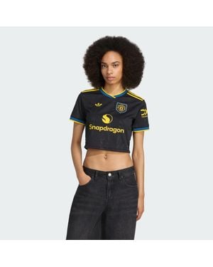 adidas Manchester United 25/26 Cropped Third Jersey - Black