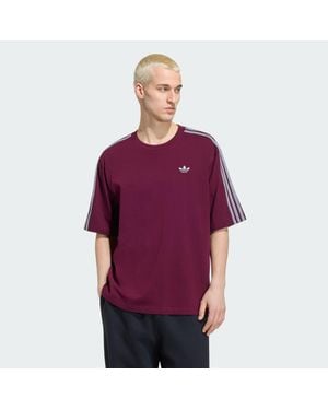 adidas Adicolor 3-Stripes Oversized T-Shirt - Purple