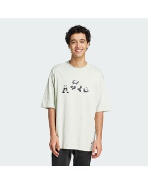 adidas Panda Play Graphic T-Shirt - White