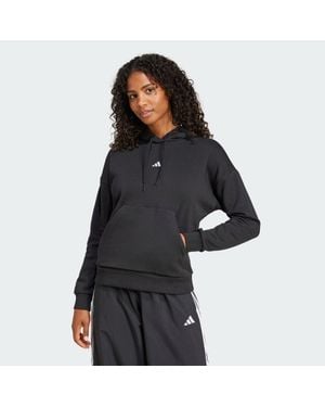 adidas Essentials Small Logo Feel Cosy Hoodie - Black