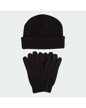 adidas Set Aus Handschuhen Und Mütze - Schwarz