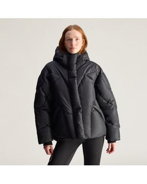 adidas By Stella Mccartney Mid Length Padded Winterjacke - Schwarz