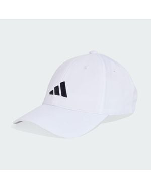 adidas New Logo Embroidered Baseball Cap - White