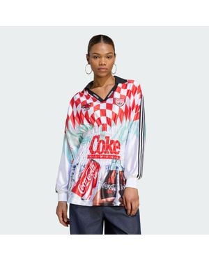 adidas Originals Adidas X Coca Cola Mash Up Smocked Jersey - Red