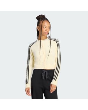 adidas Fluffy Knitted Cardigan - Natural