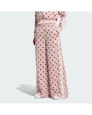 adidas Pantalón Satin Polka Dots Wide Leg - Rosa