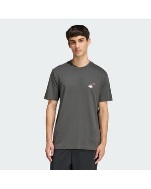 adidas Coffee Cafe Cheesecake Graphic T-Shirt - Grey