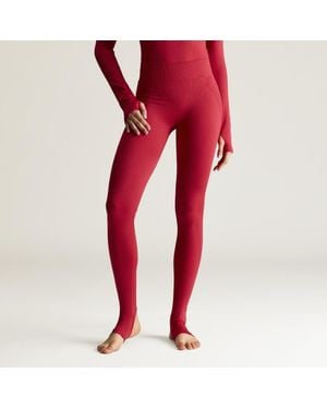 adidas Mallas Sin Costuras By Stella Mccartney Yoga - Rojo