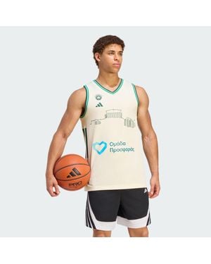 adidas Panathinaikos Athens Bb Away Jersey - Blue