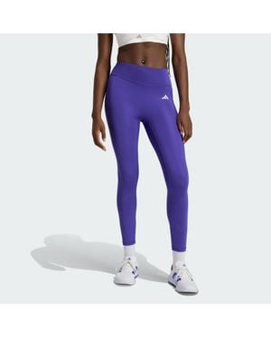 adidas Optimé Essentials No Front Rise Seam 7/8 Leggings - Purple