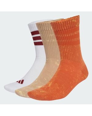 adidas Stonewash Crew Socks 3 Pairs - Orange