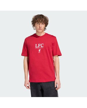 adidas Liverpool Fc Seasonal Graphic T-Shirt - Red