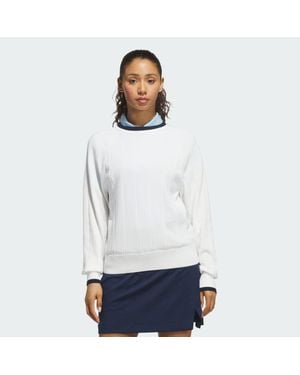 adidas Ultimate365+ Knit Crew Jumper - White