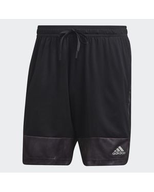 adidas Aeroready Workout Chalk Print Training Shorts - Schwarz