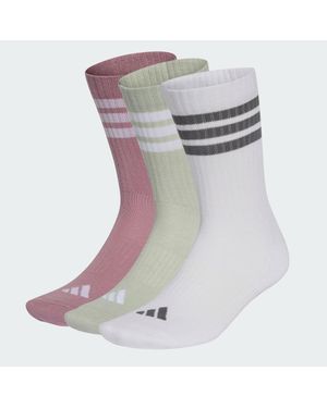 adidas Pack De 3 Pares De Calcetines Clásicos 3 Bandas Con Amortiguación - Gris
