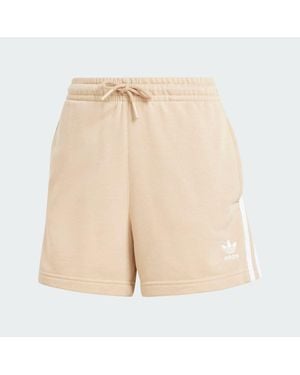 adidas 3-Stripes French Terry Shorts - Natural