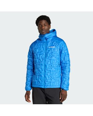 adidas Originals Terrex Xperior Primaloft Loose Fill Insulated Hooded Jacket - Blue