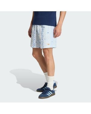 adidas Printed Seersucker Shorts - Blue