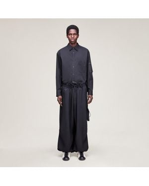 adidas Y-3 Sport Uniform Wide Cargo Trousers - Blue