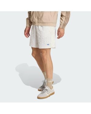 adidas Printed Seersucker Shorts - White